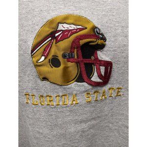 TCX Apparel FSU Embroidered Stitched Patch Football Gray XL Tshirt Florida